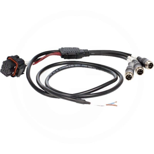 Adaptador de Vídeo para 3 Camaras 4 Pin Jonh Deere Monitor Color GreenStar 3 2620