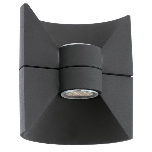 Aplique de Pared LED REDONDO Muy Decorativo Bombilla 2 GU10 incl. 2x2,5W IP44
