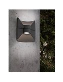 Aplique de Pared LED REDONDO Muy Decorativo Bombilla 2 GU10 incl. 2x2,5W IP44