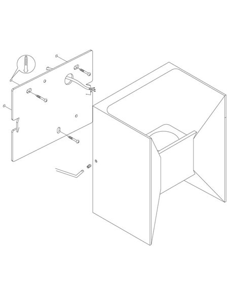 Applique murale LED carrée Up and Down Light MORINO blanc, 2x2,5W 3000K IP44