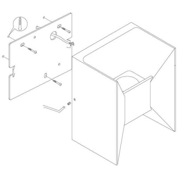 Applique murale LED carrée Up and Down Light MORINO blanc, 2x2,5W 3000K IP44