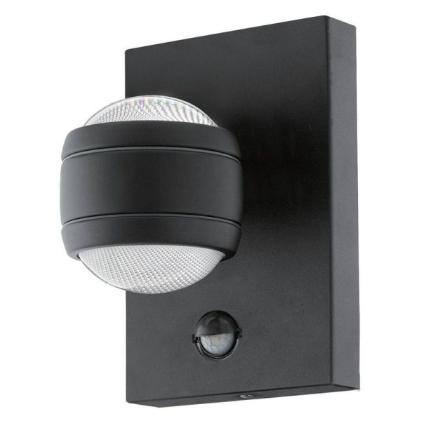 Aplique exterior LED com sensor de movimento dia/noite SESIMBA antracite 3000K, 660Lm