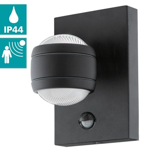 Aplique exterior LED com sensor de movimento dia/noite SESIMBA antracite 3000K, 660Lm