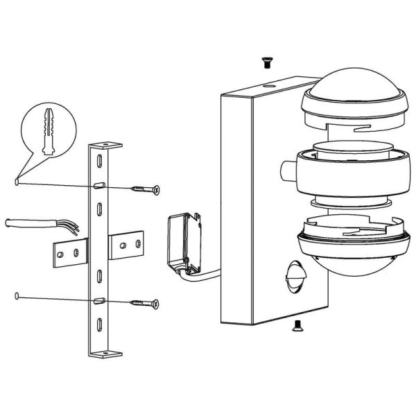 Aplique exterior LED com sensor de movimento dia/noite SESIMBA antracite 3000K, 660Lm
