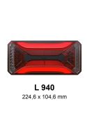 Lanterna traseira LED multifuncional L 940 | LEDs de alta qualidade e design compacto | Cabo de 12 V ou conector de 7 pinos
