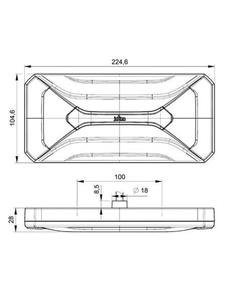 Piloto trasero LED Multifunción L 940 | LEDs de Alta Calidad y Diseño Compacto | 12V Cable o Conector 7 Pin