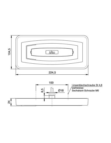 Feu arrière multifonction LED Jokon L 930 | Conception compacte et polyvalente pour tout véhicule avec câble 9/32 V