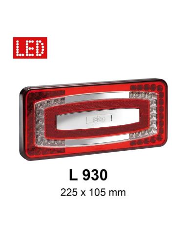 Feu arrière multifonction LED Jokon L 930 | Conception compacte et polyvalente pour tout véhicule avec câble 9/32 V