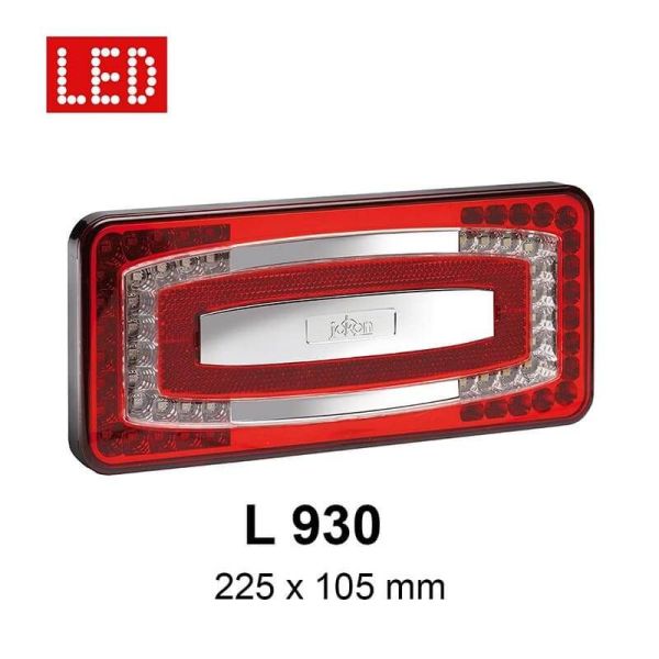 Lanterna traseira multifuncional LED Jokon L 930 | Design compacto e versátil para qualquer veículo com cabo 9/32V