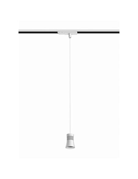 Lámpara colgante de carril LED PAGODA 12.5W 3000K Pista Trifásica Blanco 3000K 950 Lm/ 4000K 1050 Lm