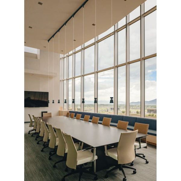 Lâmpada Pendente LED PAGODA 12.5W 3000K Preta Trifásica Trilha 3000K 950 Lm/ 4000K 1050 Lm