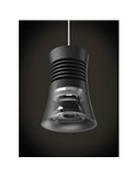 Lâmpada Pendente LED PAGODA 12.5W 3000K Preta Trifásica Trilha 3000K 950 Lm/ 4000K 1050 Lm