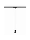 Lámpara colgante de carril LED PAGODA 12.5W 3000K Pista Trifásica Negro 3000K 950 Lm/ 4000K 1050 Lm