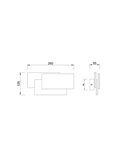 Aplique LED de interior TAHITI XL 12W 3000K 1080 Lm Blanco/Negro