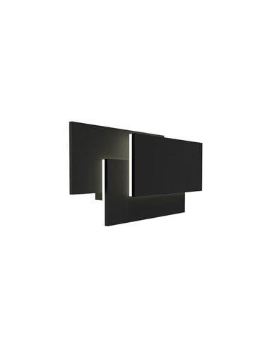 Aplique LED de interior TAHITI XL 12W 3000K 1080 Lm Blanco/Negro