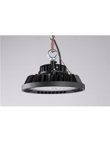 Campana LED Industrial URANO negra Potente 150W, 60º/90º/120º - 4000K-21000Lm/5000K-22500Lm