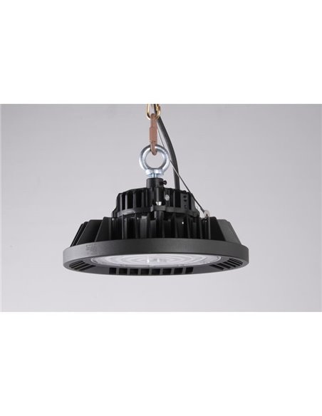 Campana LED Industrial URANO negra Potente 150W, 60º/90º/120º - 4000K-21000Lm/5000K-22500Lm