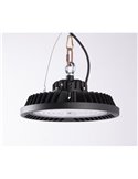 URANO Preto Industrial LED High Bay Muito Potente 200W, 60º/90º/120º - 4000K-28000Lm/5000K-30000Lm