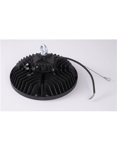 Campana LED Industrial URANO negra Muy Potente 200W, 60º/90º/120º - 4000K-28000Lm/5000K-30000Lm