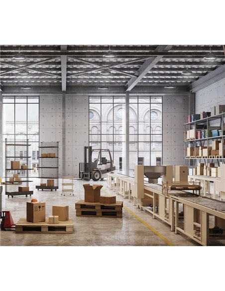 Campana LED Industrial URANO negra Muy Potente 200W, 60º/90º/120º - 4000K-28000Lm/5000K-30000Lm