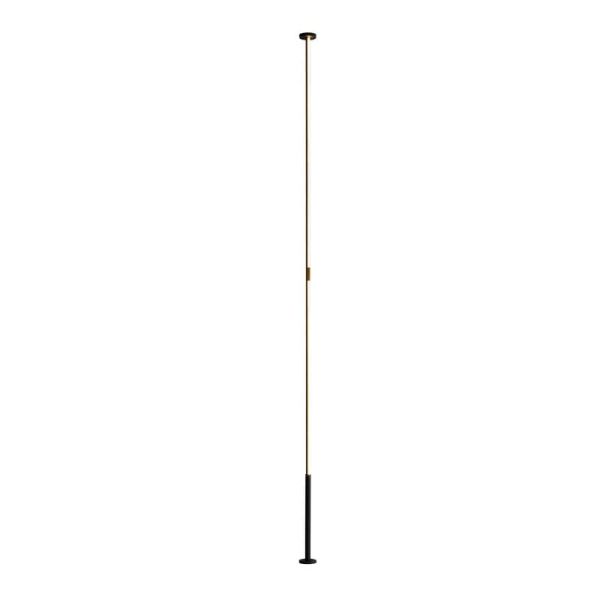 Lampadaire Salon LED VERTICAL (du sol au plafond 230-260cm) 36W Dimable 3000K 2160 Lm Blanc/Noir