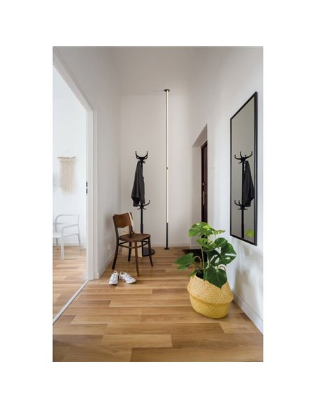 Lámpara de Pie De Salón LED VERTICAL (de suelo a techo 230-260cm) 36W Dimable 3000K 2160 Lm Blanco/Negro