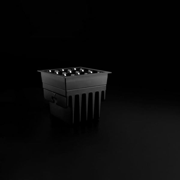Downlight LED empotrable cuadrado BLACK FOSTER MICRO RECESSED 3X3 6 Luces negro 2700K/3000K/4000K Dimmable/No Regulable Dali/Pus