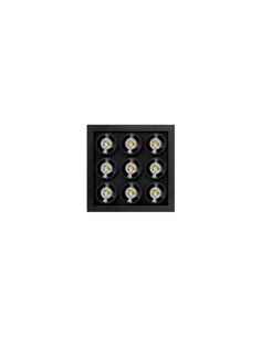 Downlight LED empotrable cuadrado BLACK FOSTER MICRO RECESSED 3X3 6 Luces negro 2700K/3000K/4000K Dimmable/No Regulable Dali/Pus