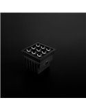 Downlight LED empotrable cuadrado BLACK FOSTER MICRO RECESSED 3X3 6 Luces negro 2700K/3000K/4000K Dimmable/No Regulable Dali/Pus