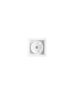Downlight LED quadrado embutido PRETO FOSTER REC 1 FLOOD branco 2700K/3000K/4000K