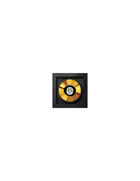 Downlight LED empotrable cuadrado BLACK FOSTER REC 1 FLOOD Dimmable PUSH 2700K/3000K/4000K Surtido Colores