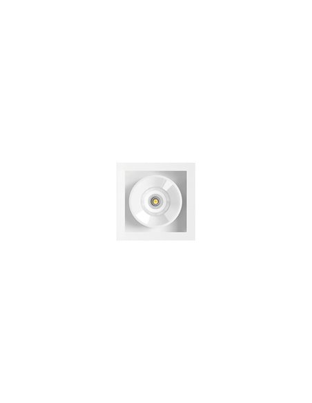 Downlight LED empotrable cuadrado BLACK FOSTER REC 1 FLOOD Dimmable PUSH 2700K/3000K/4000K Surtido Colores