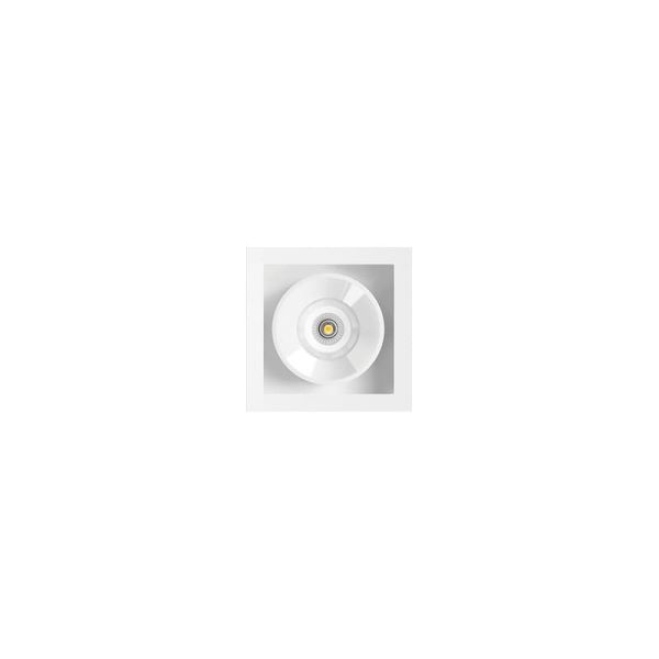 Downlight LED quadrado embutido PRETO FOSTER REC 1 FLOOD branco regulável DALI 2700K/3000K/4000K