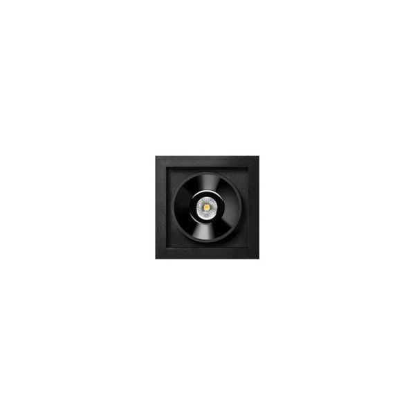 Downlight LED encastrable carré BLACK FOSTER REC 1 SPOT 1 Lumière 2700K/3000K/4000K Couleurs Assorties, Intensité Variable/Non I