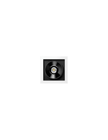 Downlight LED empotrable cuadrado BLACK FOSTER REC 1 SPOT 1 Luz 2700K/3000K/4000K Surtido de Colores, Regulable/No Regulable