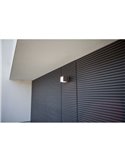 CUBA Aplique LED para exterior 1 cabeça 12,2W antracite/preto fosco 3000K/4000K