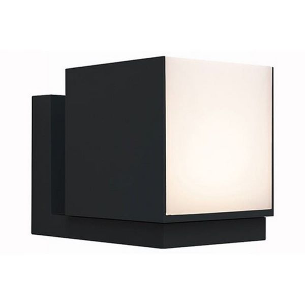 CUBA Aplique LED para exterior 1 cabeça 12,2W antracite/preto fosco 3000K/4000K