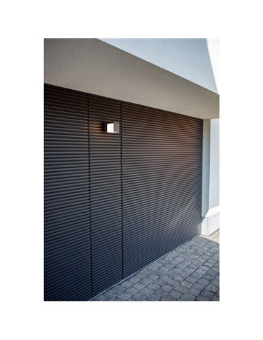 CUBA Aplique LED para exterior 1 cabeça 12,2W antracite/preto fosco 3000K/4000K