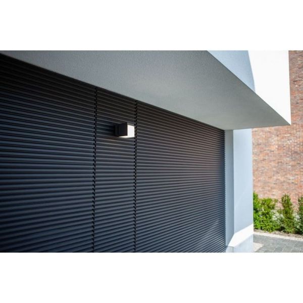 CUBA Aplique LED para exterior 1 cabeça 12,2W antracite/preto fosco 3000K/4000K