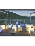 Cubo LED blanco iluminado con cable para exterior CUBY 40, 6000K (luz fría) | LeónLeds Iluminación