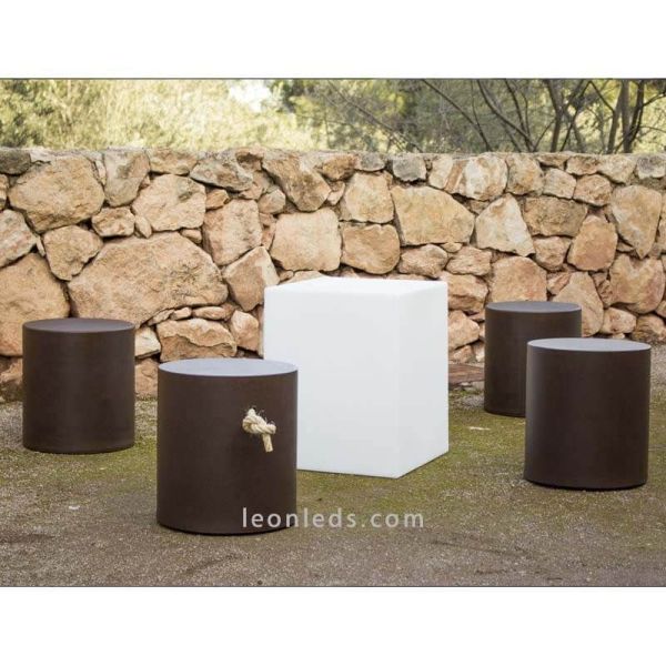 Cubo LED blanco iluminado con cable para exterior CUBY 40, 6000K (luz fría) | LeónLeds Iluminación