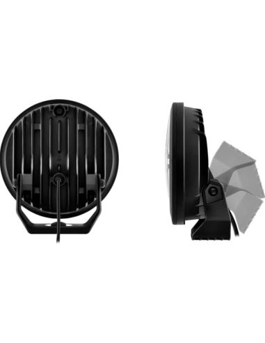 Faro LED 7" Homologado Blade Negro - Luz de Posición Blanca y Largo Alcance R10, R149, R148, 25 Puntos 1FJ 357 198-041 Hella