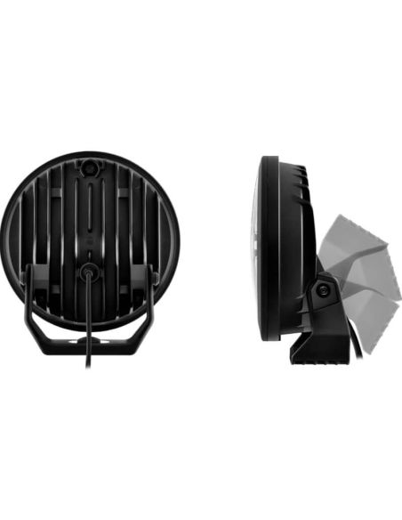Faro LED 7" Homologado Blade Negro - Luz de Posición Blanca y Largo Alcance R10, R149, R148, 25 Puntos 1FJ 357 198-041 Hella