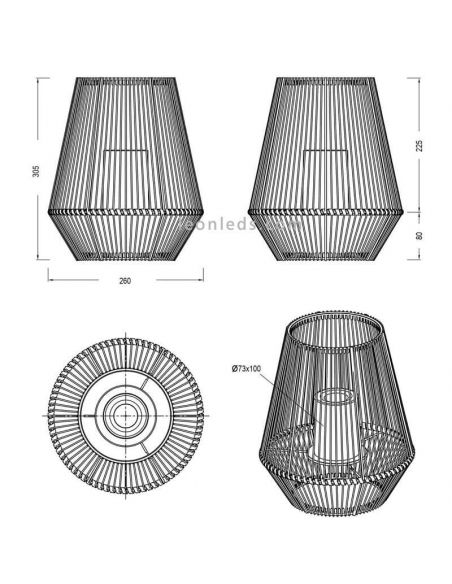Sobremesa solar LED para exterior con sensor Mineros | LeónLeds Iluminación | lámpara solar pequeña medidas