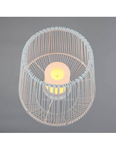 Candeeiro de mesa solar LED exterior com sensor Mineros | LeónIluminação Leds | lâmpada solar branca pequena portátil