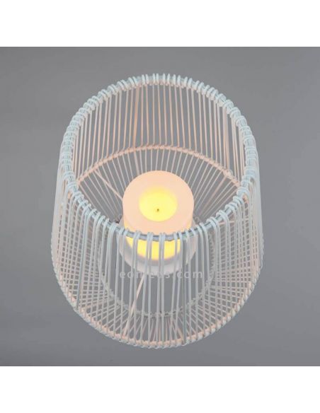 Sobremesa solar LED para exterior con sensor Mineros | LeónLeds Iluminación | lámpara solar blanca pequeña portátil