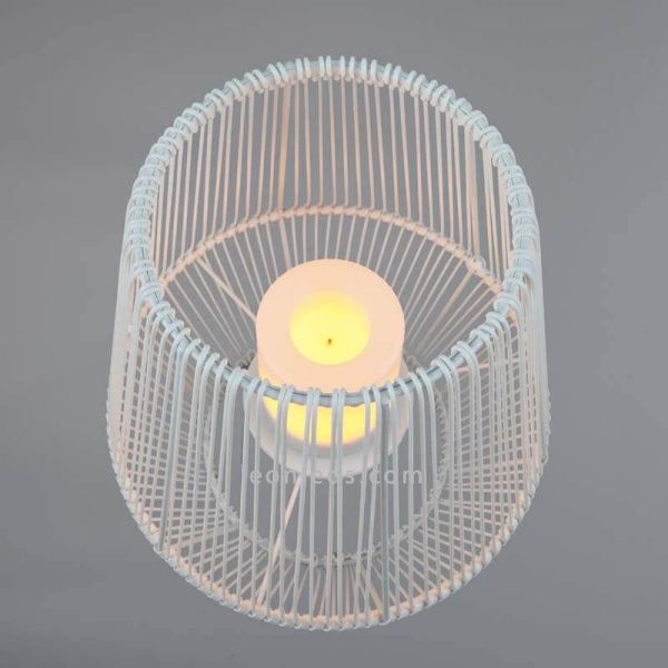 Sobremesa solar LED para exterior con sensor Mineros | LeónLeds Iluminación | lámpara solar blanca pequeña portátil