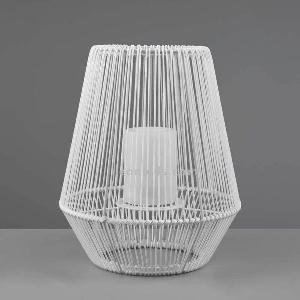 Lampe de table solaire LED d'extérieur avec capteur Mineros | Éclairage LeónLeds | petite lampe solaire blanche pour restaurant