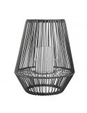Lampe de table solaire LED d'extérieur avec capteur Mineros | Éclairage LeónLeds | lampe solaire noire petite lumière chaude