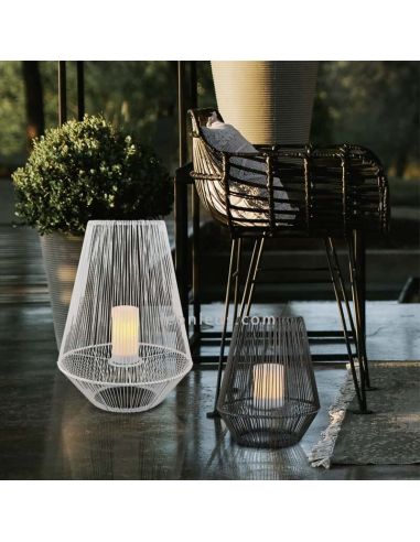 Sobremesa solar LED para exterior con sensor Mineros | LeónLeds Iluminación | lámpara solar decorativa para bares